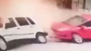 Ankarada doğalgaz patlaması kamerada