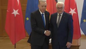 Cumhurbaşkanı Erdoğan, Alman mevkidaşı Steinmeier ile bir araya geldi