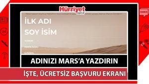 24 milyon kişi listeye adını yazdırdı.. NASA Send your name ile adınızı Marsa gönderin...