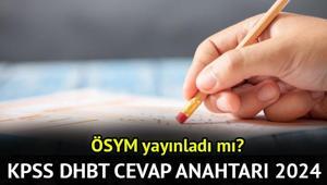 KPSS DHBT CEVAP ANAHTARI 2024 YAYINDA (PDF) | KPSS DHBT sınav soruları ve cevap anahtarı nasıl, nerden görüntülenir ÖSYM KPSS DHBT sınav sonuçları ne zaman açıklanacak