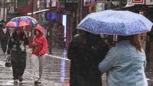 Meteoroloji'den sarı kodlu alarm! Kuvvetli sağanak bekleniyor | Lapa lapa kar geliyor: İşte kar yağışı beklenen iller