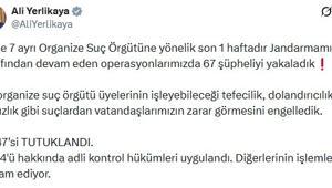 7 ilde 7 organize suç örgütüne operasyon: 47 tutuklama