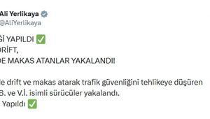 İzmir'de drift ve makas atan 2 sürücü yakalandı