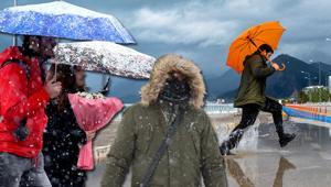 Yeni bir yağış sistemi geliyor: Meteoroloji'den kuvvetli yağış uyarısı: 10 ilde kar, 28 ilde sağanak alarmı