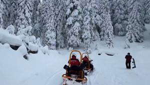 JAK timinden karla kaplı ormanda zorlu tatbikat
