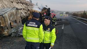 Şanlıurfa’da aynı istikamette giden iki TIR çarpıştı: 1 ölü