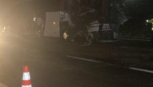 Ankara'da yolcu otobüsü, TIR'a çarptı: 1 ölü, 15 yaralı