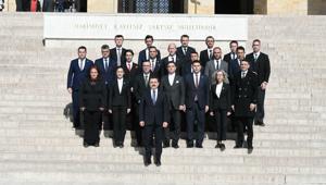 Çanakkale Savaşları Gelibolu Tarihi Alan Başkanlığı heyetinden anıtkabir ziyareti