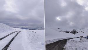 İlçede kar sürprizi: 'Mart ayında yağan kar bereket getirecek'