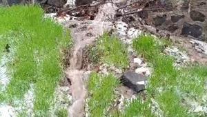 Elazığ’da sağanak ve dolu etkili oldu