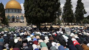 Mescid-i Aksa'da 41 gün sonra cuma namazı