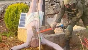 Parçalanmış İsa heykeli İsrail'de Filistinlilerden daha çok empati topladı