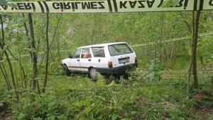 Fındık bahçesine giren otomobilin sürücüsü öldü