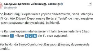 Sinop'ta dereyi kirleten katı atık tesisine ceza