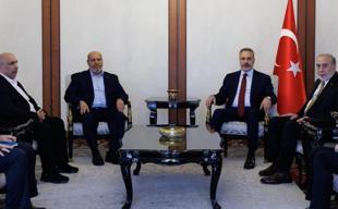 Turkish top diplomat discusses Gaza peace plan with Hamas officials