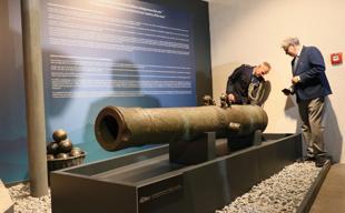 17th-century Dutch ship cannon put on display in İzmir