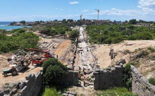 Excavations reveal road to ancient Side’s second main gate