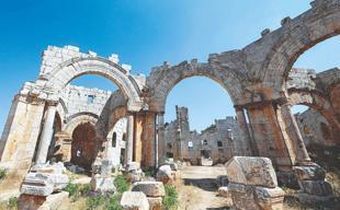 Scars of war linger on Syria’s Saint Simeon monaster