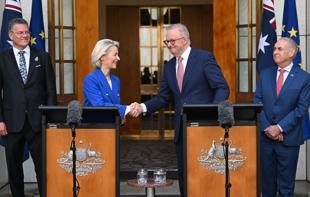 Australia and EU to agree sweeping new trade pact