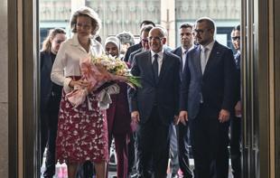 Belgian Queen Mathilde pays visits to Istanbul Financial Center