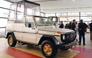 Popemobile exhibition is unveiled at the Vatican