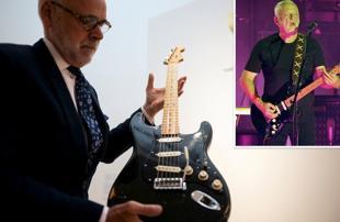 Pink Floyd guitar Black Strat sells at auction for record $14.6 mln