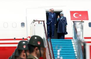 Erdoğan in Kazakhstan for Turkic summit, bilateral talks