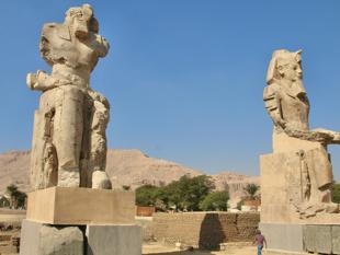 Egypt reveals restored colossal statues of pharaoh in Luxor
