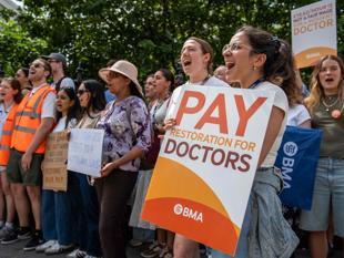 Doctors in England to strike as super flu surges