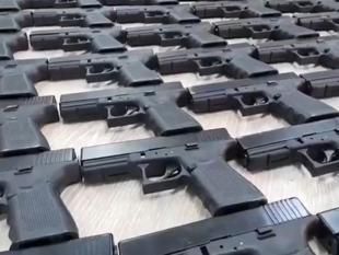 Istanbul police seize thousands of gun parts hidden underground