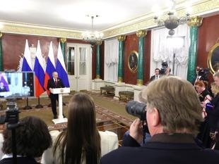 Putin says Ukraine war winding down, blasts West for backing Kiev