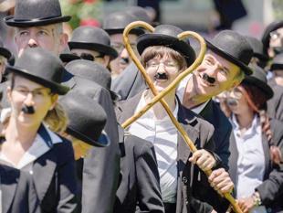 Hundreds of Charlie Chaplin lookalikes gather in Switzerland