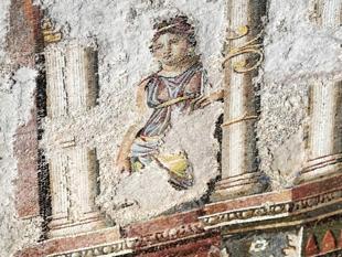 Ancient maritime city fresco, mosaic unveiled in Rome