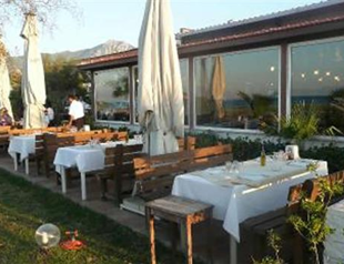 Cook your own meat in a beautiful garden at Floryalı Restaurant