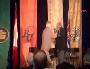 Canadian football icons get into a fistfight