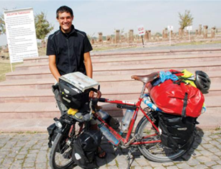 German man travels world by bicycle