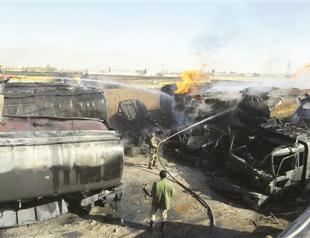 NATO fuel tankers set ablaze in Pakistan