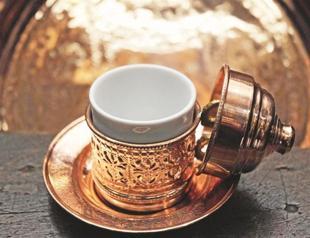 Copper once used in kitchens, now as decor