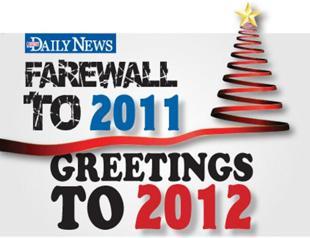 Farewell to 2011 Greetings to 2012