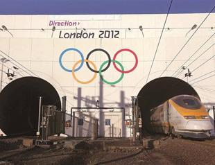 France gets in Olympic mood with tunnel rings