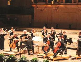 German baroque orchestra in town