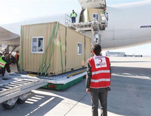 Israel sends housing for 1,000 victims