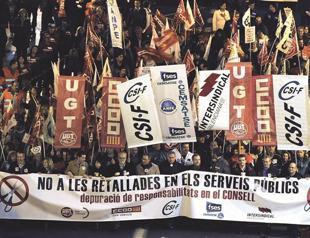 Spending cuts irk thousands in Spain