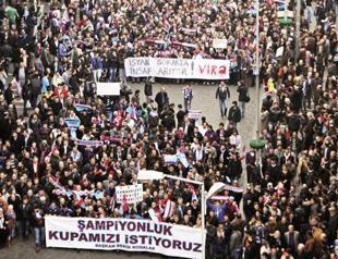 Fans march from stadiums to streets
