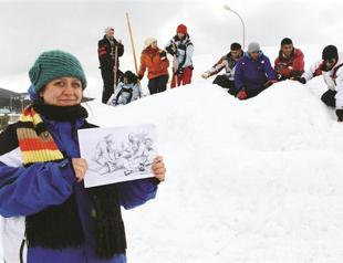 Snow sculptures to honor fallen soldiers