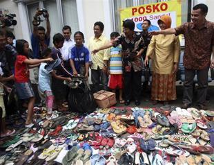 Indonesians have new symbol for injustice: sandals