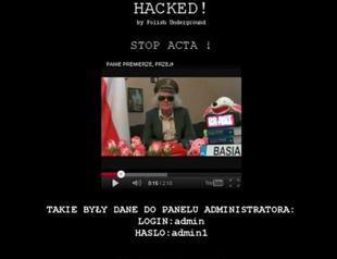 Hackers take down Polish PMs website as anti-piracy act looms