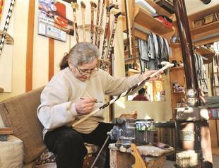 Women produce famous Devrek walking sticks