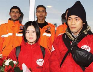 Japanese aid worker back in quake-hit Van