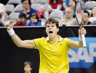 Raonic tops Istomin to repeat as SAP Open champion